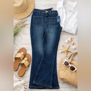 Kut from the Kloth Ana Flare Jeans NWT Dark Wash Women’s Size 14 New!